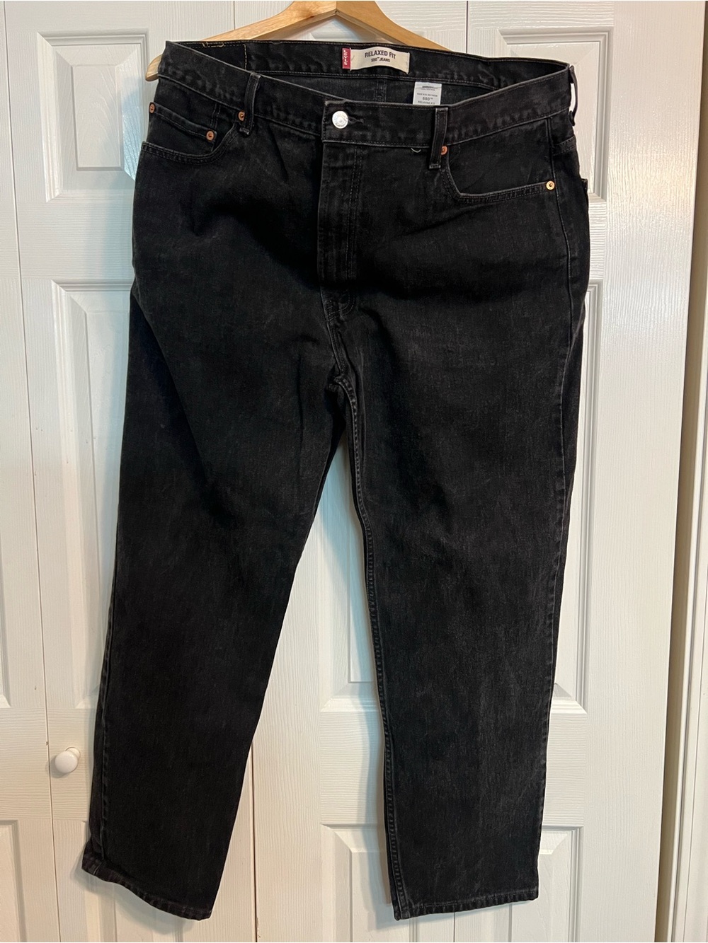 Levi's Men's Relaxed Black 550 Jeans W42 L32